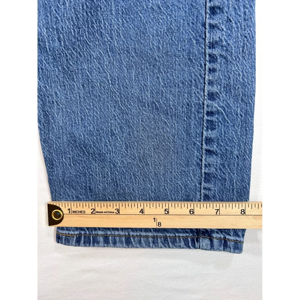 Levis 505 Regular Fit Straight Leg Jeans Mens 36x29 Medium Wash Blue 00505-2217